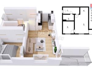 Prodej bytu 2+kk, Klatovy - Klatovy IV, K Čínovu, 48 m2