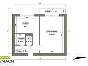 Pronájem bytu 1+1, Staré Město, Kopánky, 37 m2