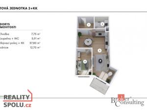 Prodej bytu 2+kk, Kladno, Váňova, 73 m2