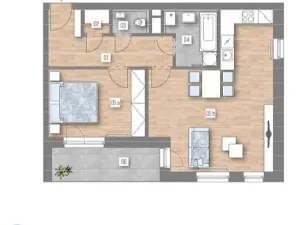 Prodej bytu 2+kk, Praha - Zličín, Strážovická, 58 m2