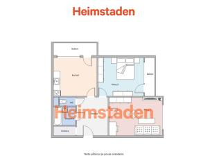 Pronájem bytu 2+1, Orlová - Lutyně, Masarykova třída, 56 m2