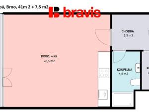 Pronájem bytu 1+kk, Brno, Slepá, 49 m2
