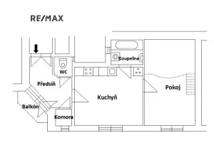 Pronájem bytu 2+kk, Praha - Žižkov, Hartigova, 51 m2