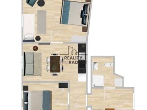 Pronájem bytu 3+kk, Brno, Vlhká, 70 m2