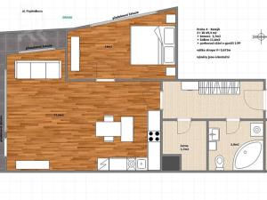 Prodej bytu 2+kk, Praha - Kamýk, Papírníkova, 70 m2