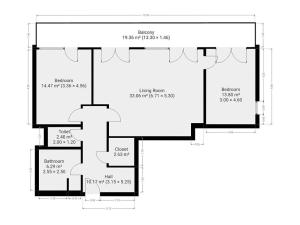 Pronájem bytu 3+kk, Praha - Hloubětín, Domalípova, 90 m2