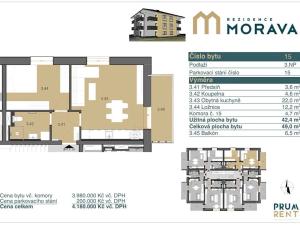 Prodej bytu 2+kk, Zábřeh, Leštinská, 43 m2