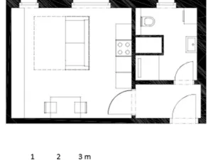 Pronájem bytu 1+kk, Kolín, Zásmucká, 28 m2