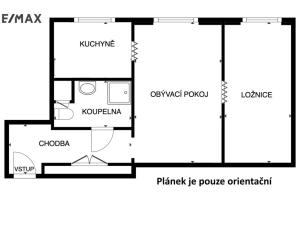 Pronájem bytu 2+1, Praha - Michle, Třeboňská, 44 m2