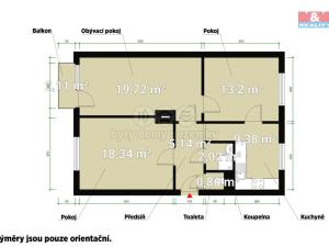 Pronájem bytu 3+1, Lubenec, Pražská, 82 m2