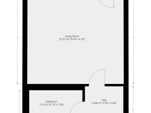 Pronájem bytu 1+kk, Praha - Vysočany, Střídavá, 34 m2