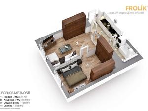 Pronájem bytu 2+kk, Praha - Dejvice, Jaselská, 48 m2