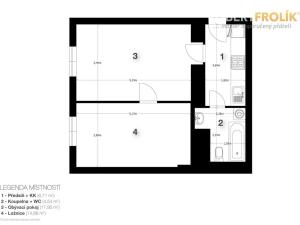 Pronájem bytu 2+kk, Praha - Dejvice, Jaselská, 48 m2