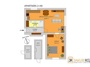 Prodej bytu 2+kk, Poniklá, 53 m2