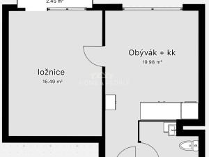 Pronájem bytu 2+kk, České Budějovice - České Budějovice 2, Sokolská, 39 m2