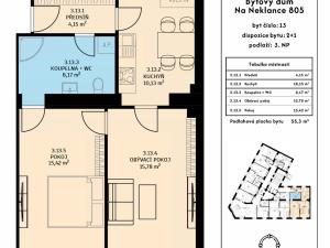 Pronájem bytu 2+1, Praha - Smíchov, Na Neklance, 55 m2