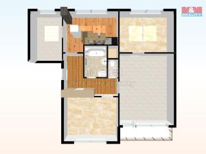 Pronájem bytu 4+1, Česká Lípa, Střelnice, 87 m2