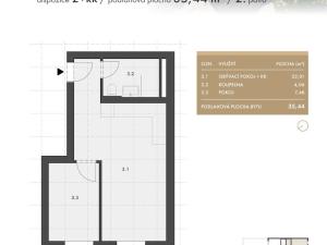Prodej bytu 2+kk, Brno - Husovice, Rotalova, 35 m2