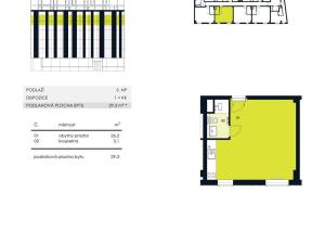 Pronájem bytu 1+kk, Brno - Zábrdovice, Příkop, 30 m2