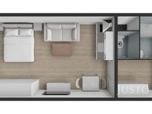 Prodej bytu 1+kk, Písek - Budějovické Předměstí, třída Přátelství, 26 m2