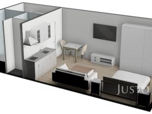 Prodej bytu 1+kk, Písek - Budějovické Předměstí, třída Přátelství, 26 m2