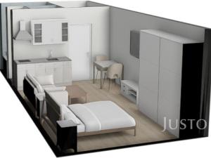 Prodej bytu 1+kk, Písek - Budějovické Předměstí, třída Přátelství, 26 m2
