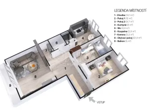 Prodej bytu 3+1, Ostrava - Zábřeh, Hulvácká, 68 m2