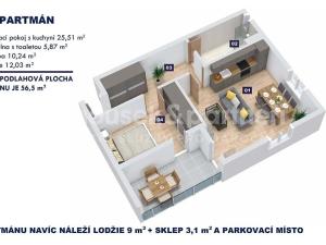 Prodej bytu 2+kk, Vrchlabí, Horská, 56 m2