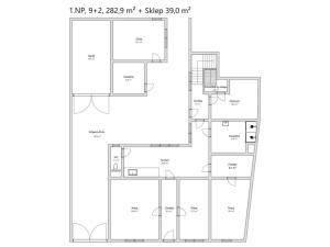 Prodej rodinného domu, Hustopeče, Hradní, 282 m2