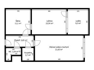 Pronájem bytu 3+kk, Praha, Kyselova, 60 m2