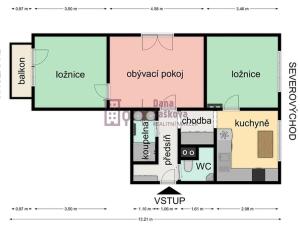 Pronájem bytu 3+1, Jindřichův Hradec, sídliště Vajgar, 66 m2