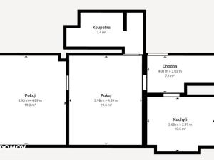 Pronájem bytu 2+1, Kurovice, 64 m2