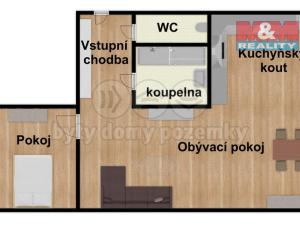 Pronájem bytu 2+kk, Pardubice - Polabiny, Družstevní, 52 m2