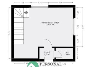 Prodej rodinného domu, Chotětov - Hřivno, 94 m2