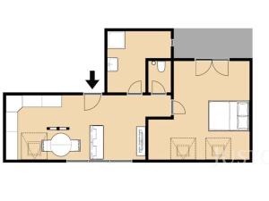 Pronájem bytu 2+kk, Třeboň - Třeboň II, Sokolská, 55 m2