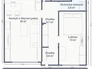 Prodej bytu 2+kk, Kosmonosy, Pionýrů, 60 m2