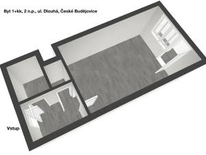 Pronájem bytu 1+kk, České Budějovice, Dlouhá, 27 m2