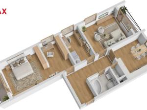 Pronájem bytu 3+1, Hradec Králové - Nový Hradec Králové, Hradecká, 86 m2