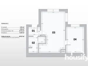Prodej bytu 2+kk, Morašice, 49 m2