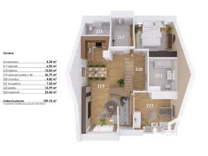 Prodej bytu 4+kk, Hodonice, 112 m2