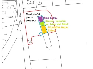 Pronájem skladu, Modlany, 430 m2