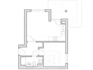 Pronájem bytu 2+kk, Praha - Zličín, Lipovská, 42 m2