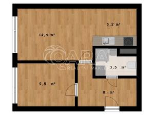 Prodej bytu 2+kk, Kladno - Kročehlavy, Švýcarská, 43 m2