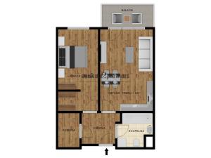 Prodej bytu 2+kk, Praha - Třebonice, Thomasova, 53 m2