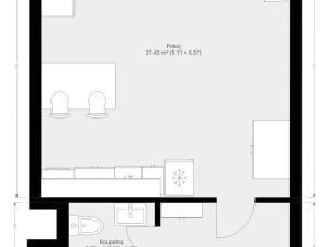 Pronájem bytu 1+kk, Brno, Hrázka, 38 m2