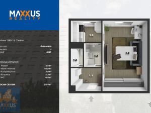 Prodej bytu 1+kk, Praha - Chodov, Bachova, 30 m2