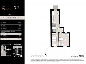 Prodej bytu 3+kk, Praha - Vinohrady, Soběslavská, 77 m2