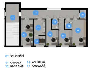 Pronájem kanceláře, Ostrava - Hošťálkovice, Aleje, 190 m2