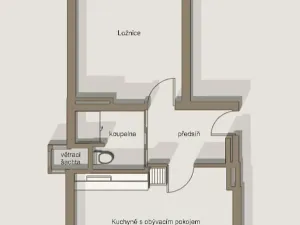 Pronájem bytu 1+1, Vyškov, Švermova, 47 m2