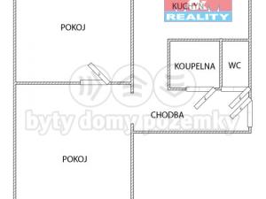 Pronájem bytu 2+1, Chrudim - Chrudim IV, Jabloňová, 51 m2